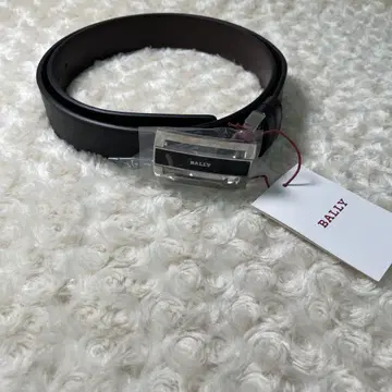 BALLY 남성용 벨트 미사용 새상품 택 포함 블랙