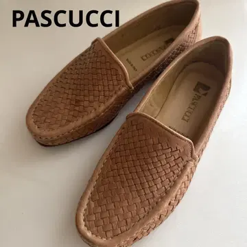 새상품급 파스쿠치 PASCUCCI 로퍼 신발 메쉬 가죽 22.5