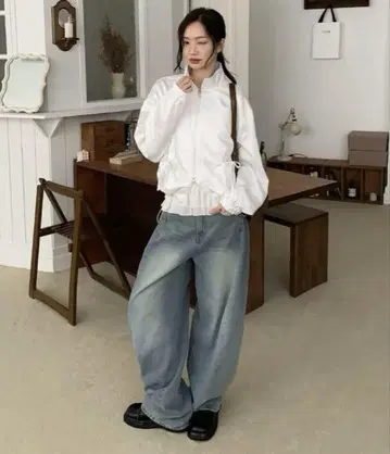 By:muni:r 사이드 절개 벌룬 데님/2025 SS