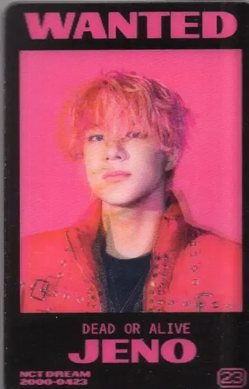 NCT DREAM GLITCH MODE JENO 렌티큘러 카드