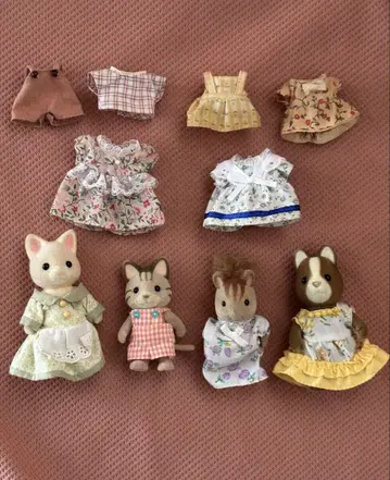 실바니안 패밀리 인형 + 의상 세트