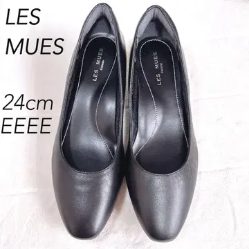 컨디션 최상 AOKI 레뮤 펌프스 24cm 4E LES 블랙 라운드토