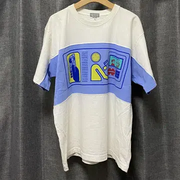 CAV EMPT 그래픽 티셔츠 M 사이즈 화이트/블루