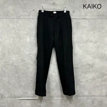 KAIKO 카이코 블랙 검정 슬랙스 팬츠 N1098
