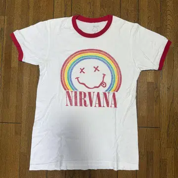 Nirvana 링거 티셔츠 구제 의류 밴딩 티셔츠