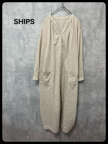 SHIPS 쉽스 롱 원피스 셔츠 원피스