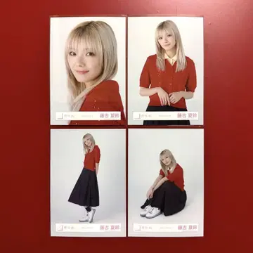 사쿠라자카46 브로마이드 후지요시 카린 피케 셔츠 코디 컴프