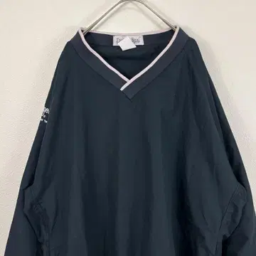 USA 구제 의류 Fashion Seal 나일론 풀오버 베이지 블랙