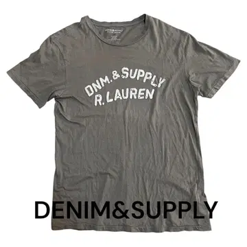 DENIM & SUPPLY 티셔츠 M 사이즈 빈티지풍 펠트 로고