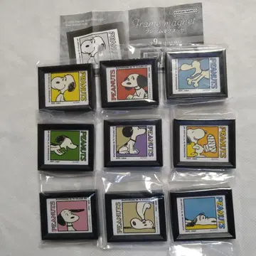 PEANUTS 프레임 마그넷 전 9종 세트