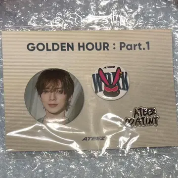 ATEEZ 아치즈 GOLDEN HOUR 팝업 배지 세트 요산