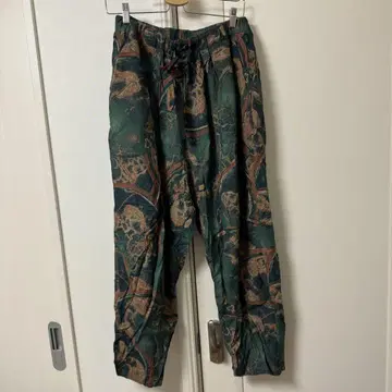 TIGHTBOOTHPRODUCTION 지도 패턴 벌룬 팬츠 L 사이즈