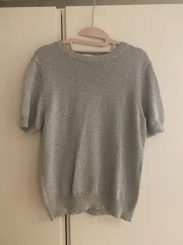 UNITED ARROWS 실버 반팔 니트