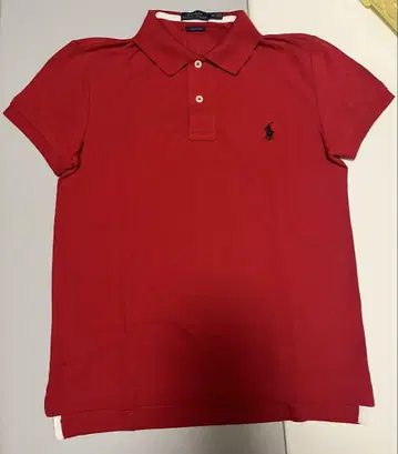 폴로 랄프 로렌 레드 피케 셔츠 XS