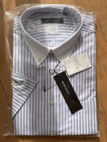 THE SUIT COMPANY 다리미 필요 없는 반팔 셔츠 M