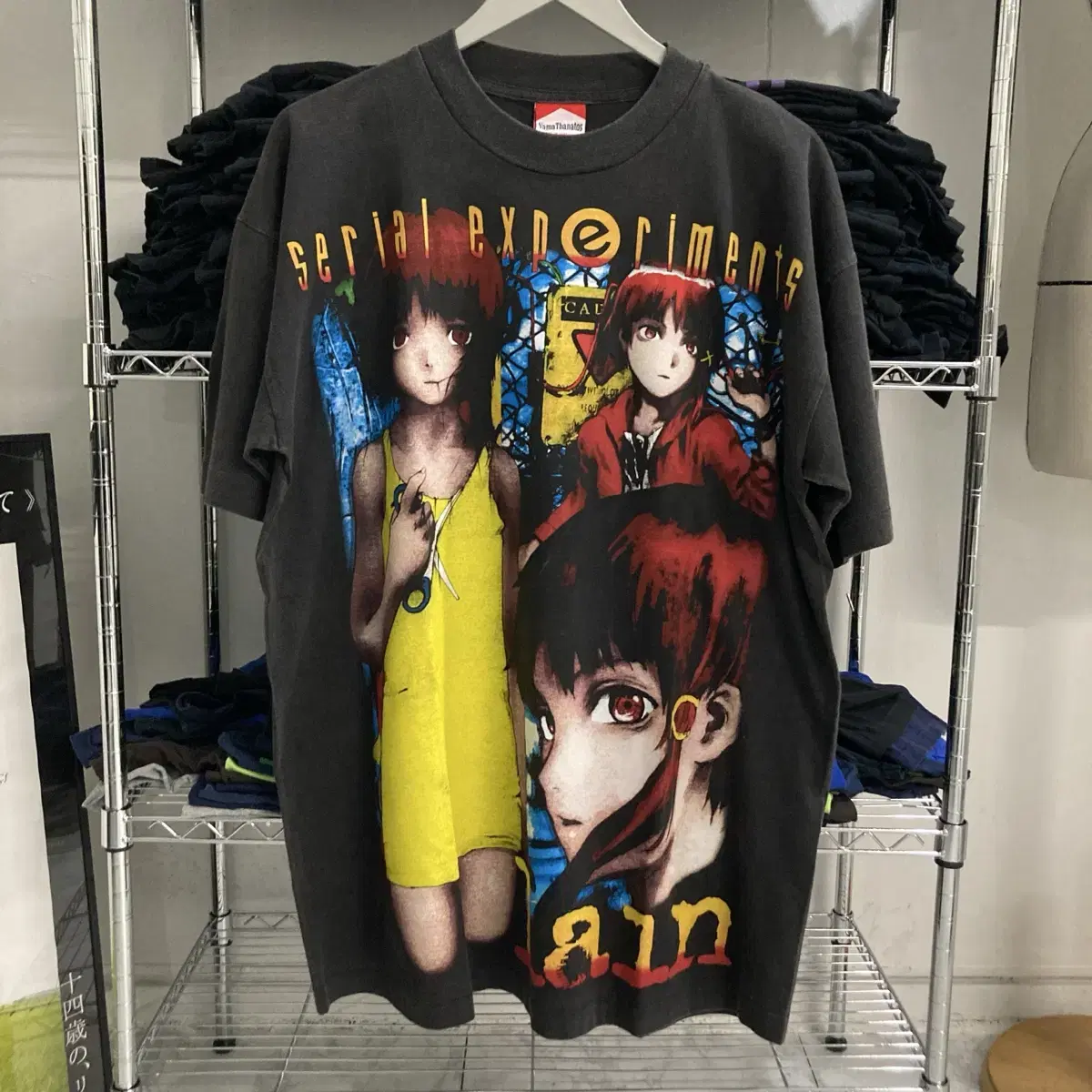 Serial Experiments Lain Bootleg Animation T-Shirt on Bunjang