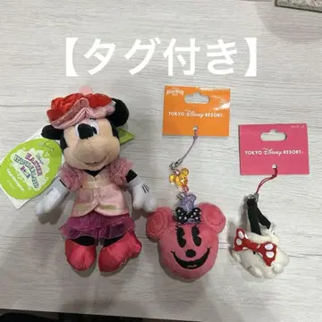 [택 포함] 디즈니 스트랩 휴대폰 클리너 봉제 인형