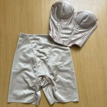C70 M 브라이덜 이너 세트 로우 백 뷔스티에 거들