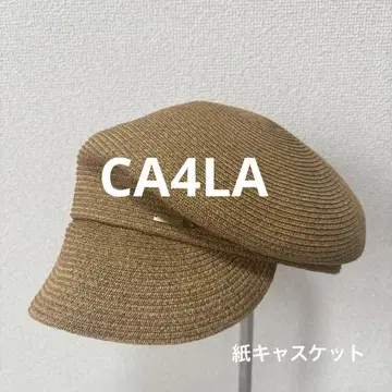 카시라 CA4LA 페이퍼 블렌드 마린 헌팅 캡 베이지 참