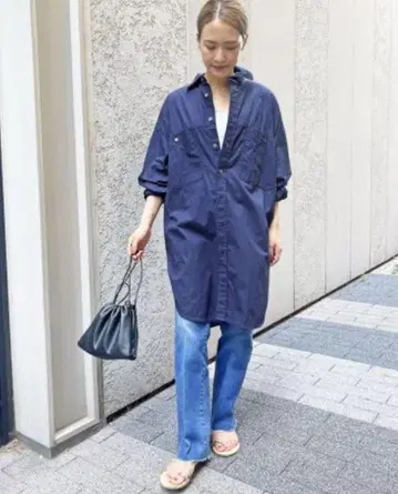 Spick&span 보일 롱 루즈 셔츠 2023SS