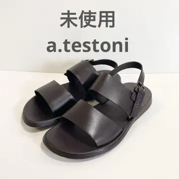 미사용 a.testoni 아테스토니 가죽 샌들 신발 가죽 신발 7