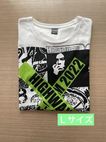 B'z LIVE-GYM 2022 -Highway X- 티셔츠 화이트 L