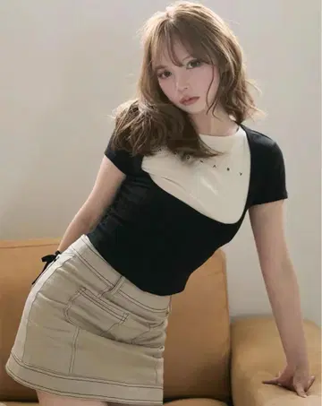 앤드메리 메리 로고 탑 블랙