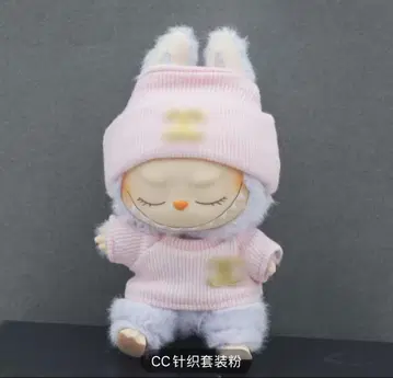 labubu 라부부 옷 갈아입기 의류 핑크 니트 2개 세트