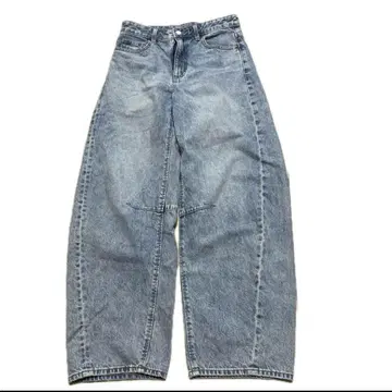 지유 배럴 레그 청바지 M 사이즈
