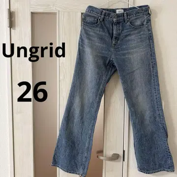Ungrid 언그리드 26 하이 웨스트 슬림 플레어 데님