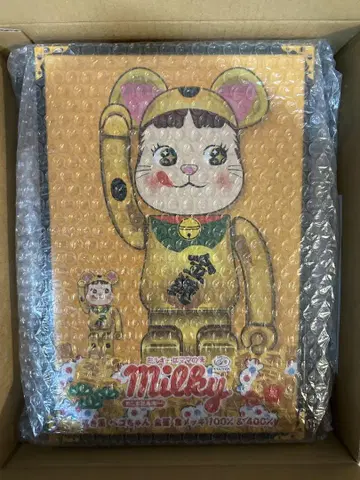 베어브릭 마네키네코 페코짱 금전운 금도금 100% & 400%