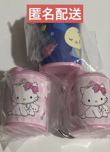 산리오 캐릭터즈 코인 실린더 2 우사하나 차미 키티 세트