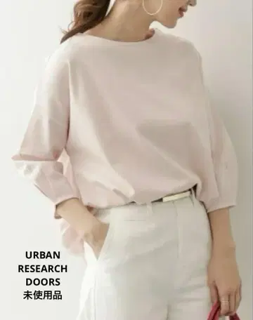미사용 URBAN RESEARCH DOORS 코튼 분또 턱 컷 티셔츠