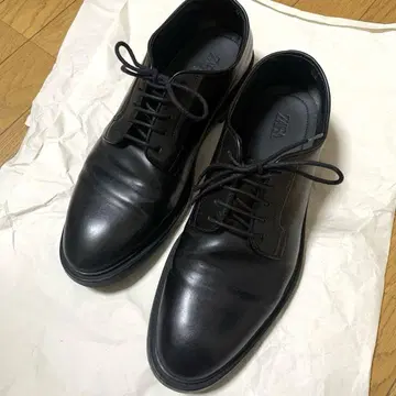 자라 블랙 검정 레이스업 슈즈 비즈니스 슈즈 스마트 슈즈