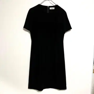 1831-N 라뮤즈 반팔 무릎 기장 원피스 블랙 포멀 관혼상제
