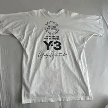Y-3 티셔츠 화이트