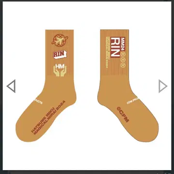 [미개봉 새상품] 매지컬 미라이 2024 카가미네 린 양말 삭스