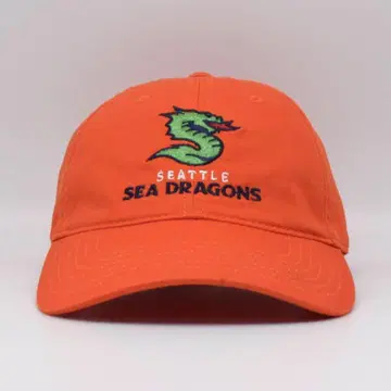 XFL 시애틀 시드 드래곤즈 용 자수 캡 구제 의류 오렌지