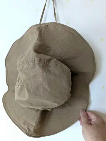 나일론 발수 베이지 아웃도어 햇 56-58cm