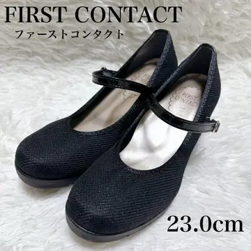 FIRST CONTACT 펌프스 메쉬 라메 블랙 23.0cm