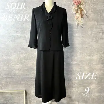 SOIR BENIR 블랙 포멀 원피스 프릴 예복 상복 9