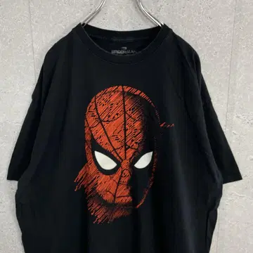마블 스파이더맨 무비 캐릭터 블랙 티셔츠 2XL
