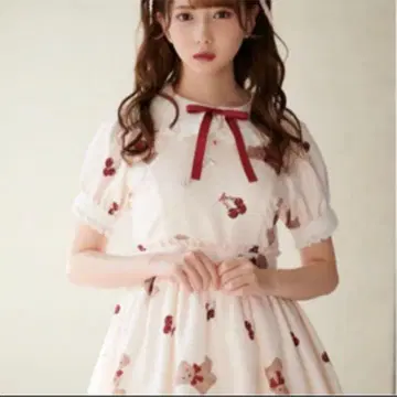 앙크루즈 올 패턴 달콤한 곰 원피스