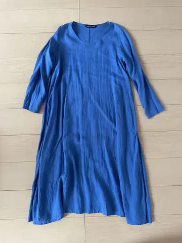 mizuiroind 린넨 롱 원피스 파랑