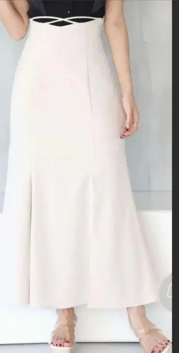 머큐리 듀오 내로우 레이스업 머메이드 스커트 S 아이폴리