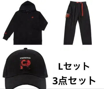 Team Rocket 로켓단 후드티 L 팬츠 L 캡 3종 세트
