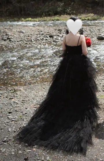블랙 드레스 사전 촬영