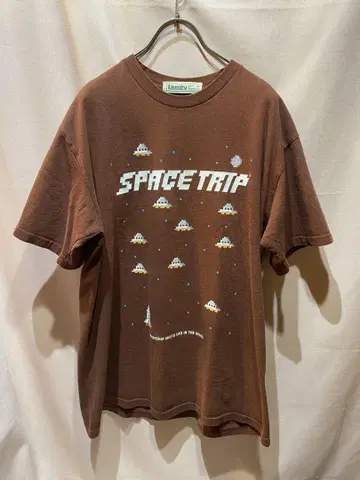SPACE TRIP 스페이스 스트립 UFO 티셔츠 브라운