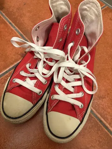CONVERSE 캔버스 올스타 HI 레드 23.5cm