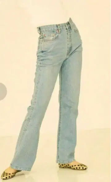 SERGE de bleu DODO JEAN 플레어 데님 팬츠 스트레치
